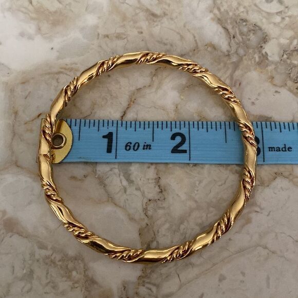 Gold Tone Bangles Bracelets Trio Set “Mother” - Picture 8 of 10